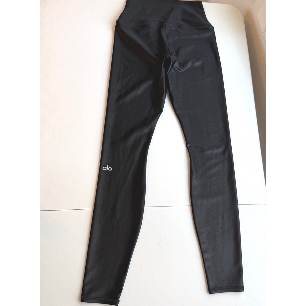 Alo Yoga High Waist Airbrush Legging Black XS Full Length Activewear Gym